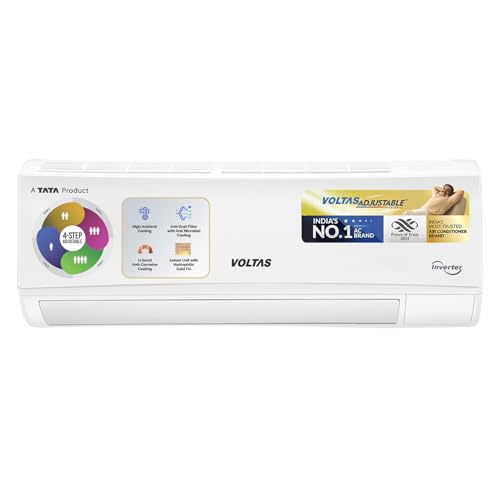 Voltas 1.5 ton 3 Star, Inverter Split AC (Copper, 4-in-1...