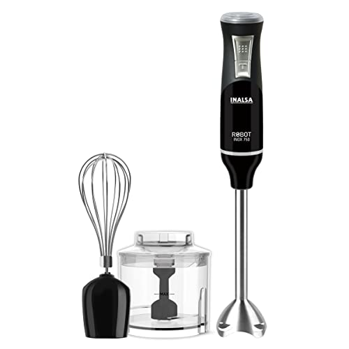 INALSA Electric Hand Blender for Kitchen 750 Watt 100%...