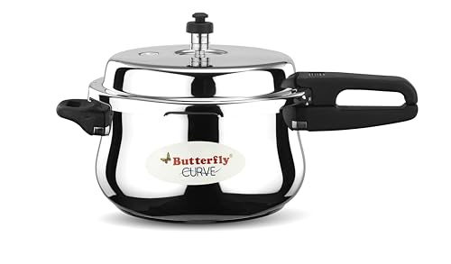 Butterfly Curve 5.5 Litres Pressure Cooker | Outer Lid |...