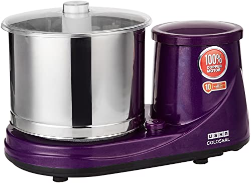 Usha Colossal Wet Grinder 150 W, 2 Ltr, Copper Motor with...