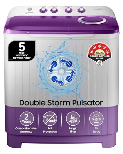 Samsung 7 kg, 5 star, Semi Automatic Top Load Washing...