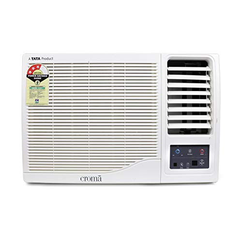 Croma 1 Ton 3 Star Window AC (Copper, CRAC1156, White) with...