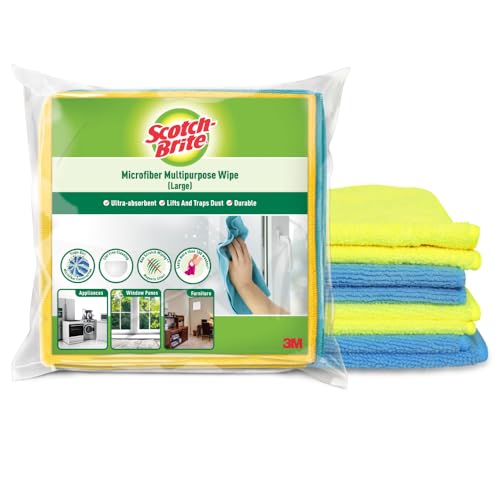 Scotch-Brite Microfiber Cloth/Wipe for Home, Kitchen,...