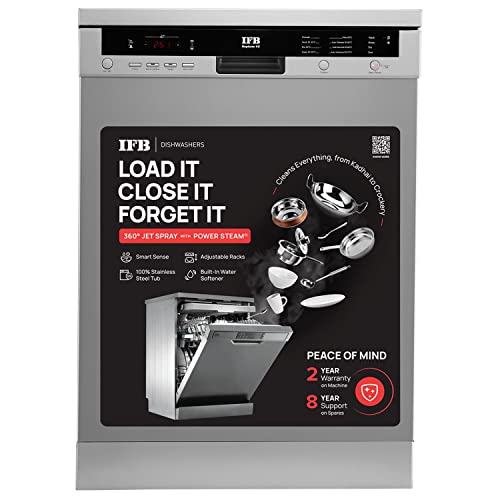 IFB 12 Place Settings Hot Water Wash Free Standing...