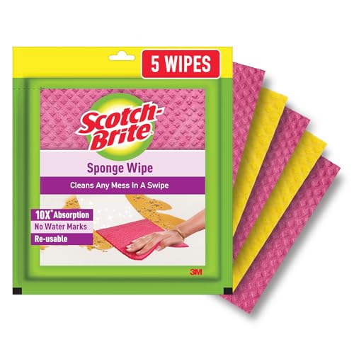 Scotch-Brite Sponge Wipe Resusable Kitchen Cleaning foam...